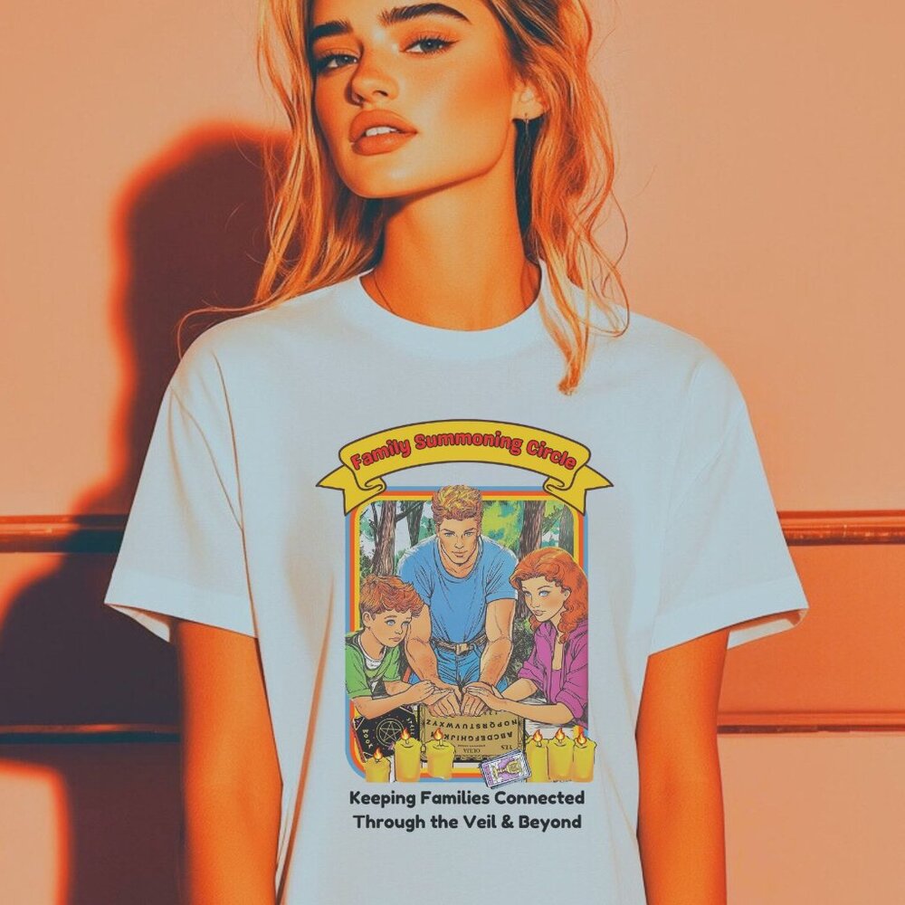 Dark Humor 90s Nostalgia Funny Graphic Tee Sarcastic Spooky Occult Halloween